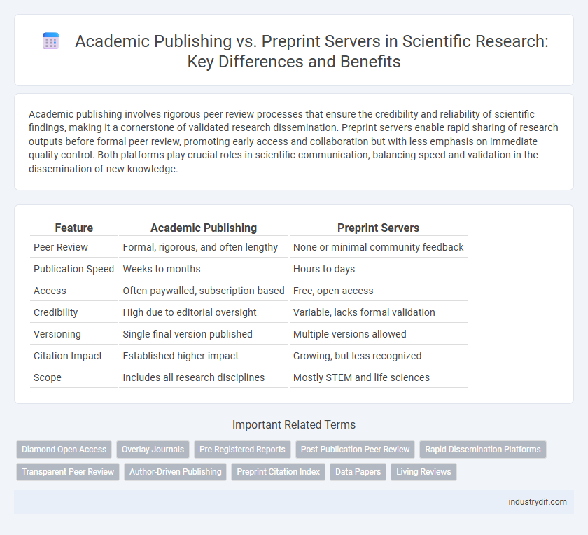 Academic Publishing vs. Preprint Servers in Scientific Research: Key Differences and Benefits