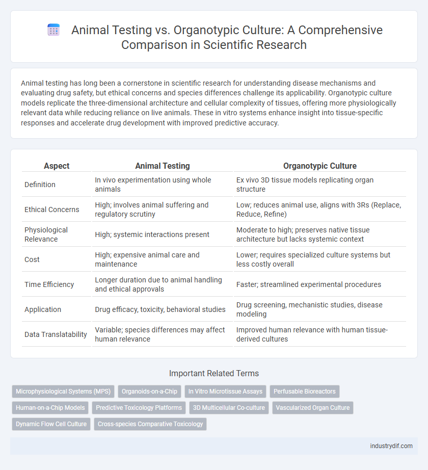 Animal Testing vs. Organotypic Culture: A Comprehensive Comparison in Scientific Research