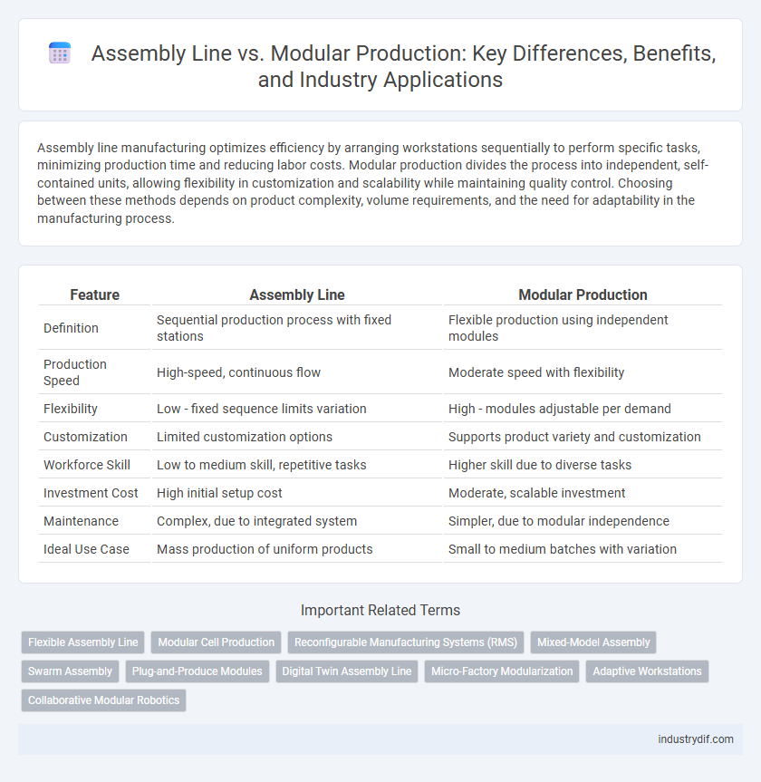 Assembly Line vs. Modular Production: Key Differences, Benefits, and Industry Applications