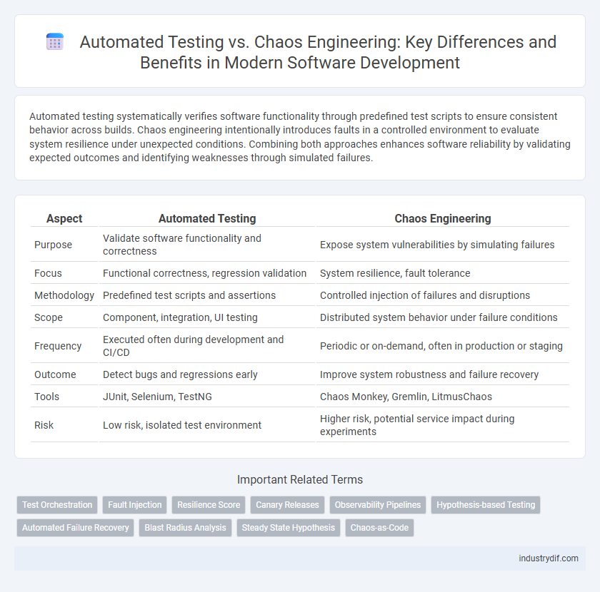 Automated Testing vs. Chaos Engineering: Key Differences and Benefits in Modern Software Development