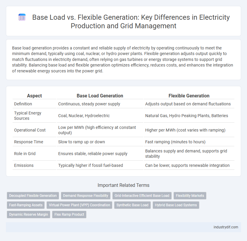 Base Load vs. Flexible Generation: Key Differences in Electricity Production and Grid Management