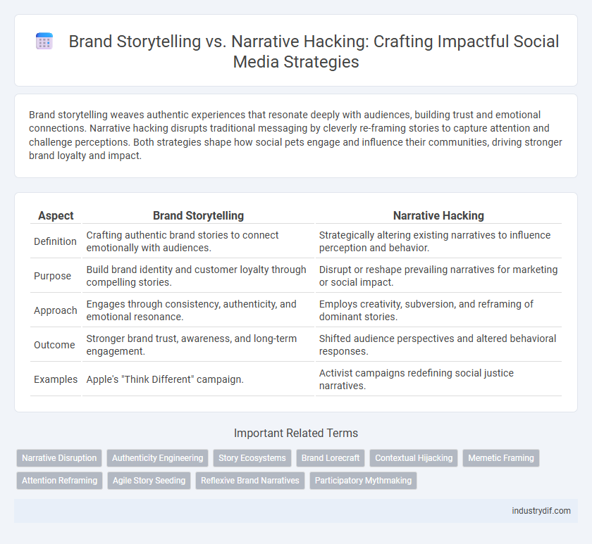Brand Storytelling vs. Narrative Hacking: Crafting Impactful Social Media Strategies