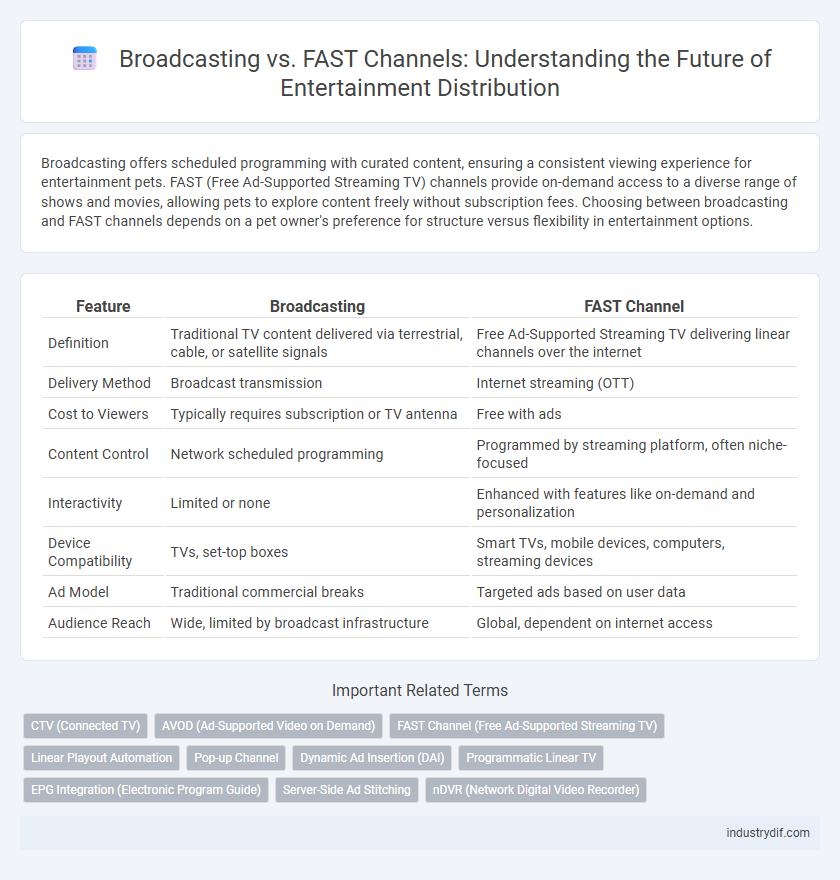 Broadcasting vs. FAST Channels: Understanding the Future of Entertainment Distribution