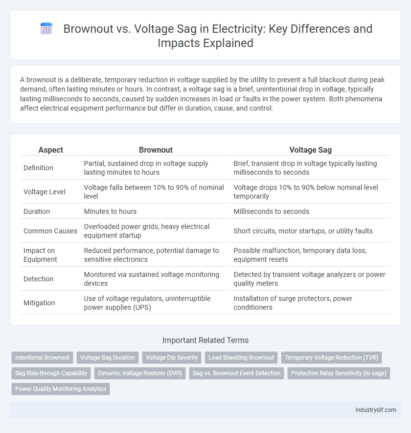 Brownout vs. Voltage Sag in Electricity: Key Differences and Impacts Explained