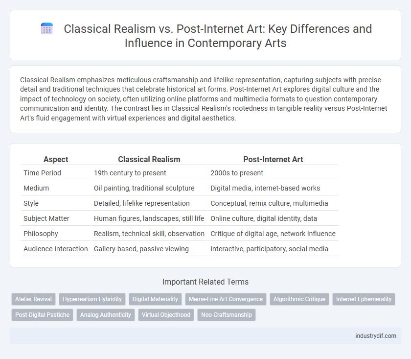 Classical Realism vs. Post-Internet Art: Key Differences and Influence in Contemporary Arts