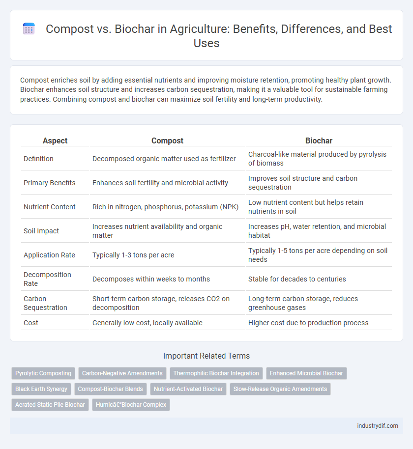 Compost vs. Biochar in Agriculture: Benefits, Differences, and Best Uses