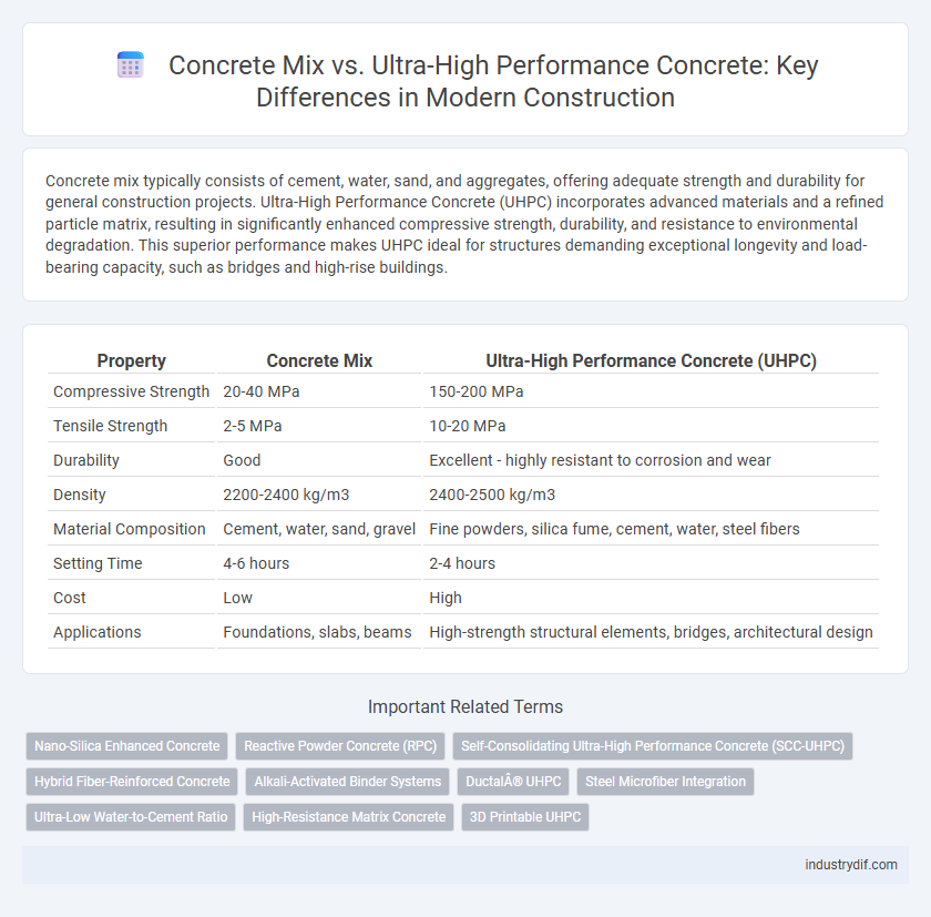 Concrete Mix vs. Ultra-High Performance Concrete: Key Differences in Modern Construction