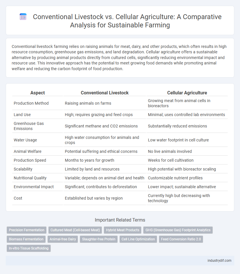 Conventional Livestock vs. Cellular Agriculture: A Comparative Analysis for Sustainable Farming