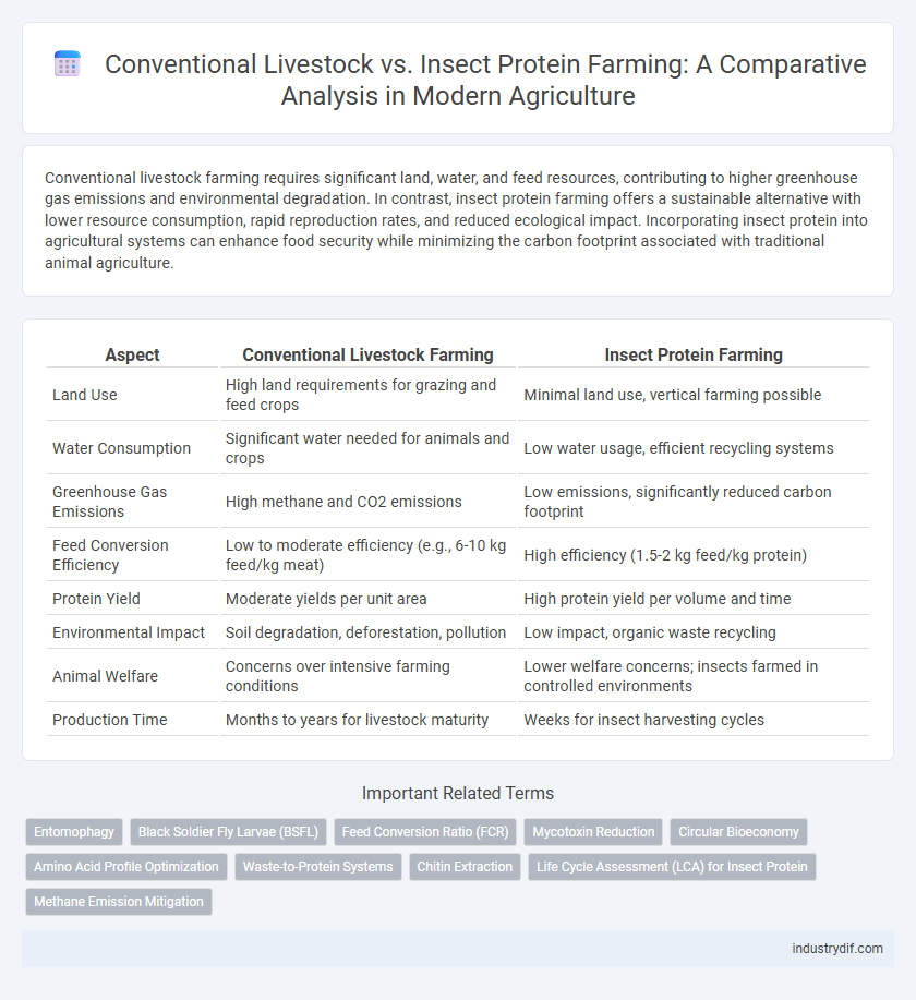Conventional Livestock vs. Insect Protein Farming: A Comparative Analysis in Modern Agriculture