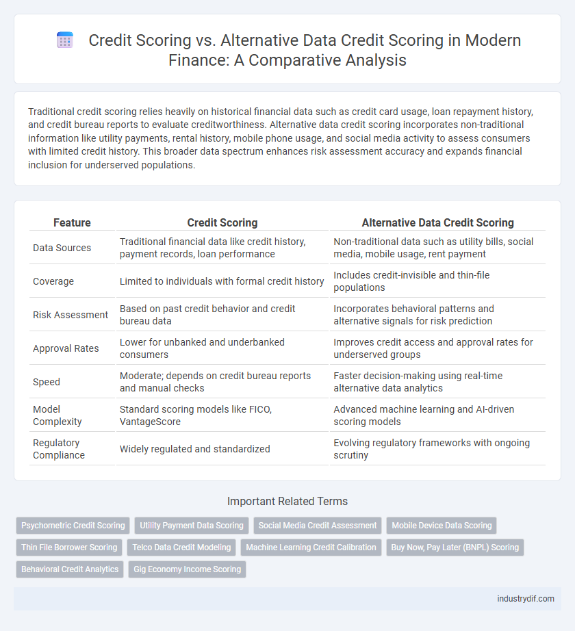Credit Scoring vs. Alternative Data Credit Scoring in Modern Finance: A Comparative Analysis