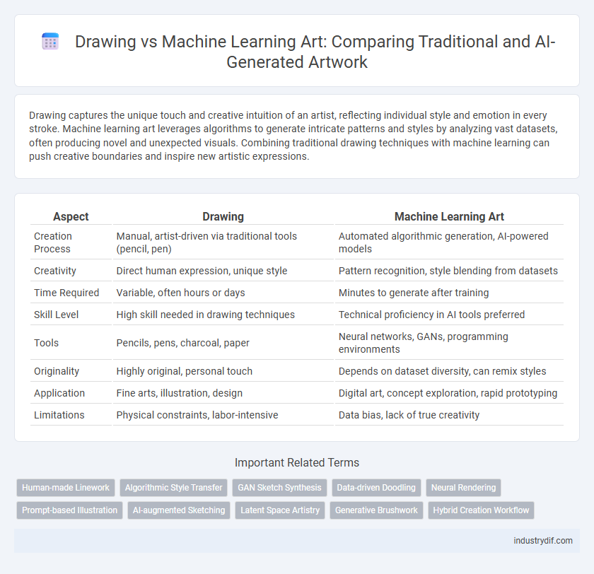 Drawing vs Machine Learning Art: Comparing Traditional and AI-Generated Artwork