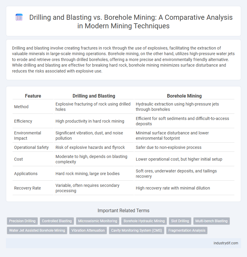 Drilling and Blasting vs. Borehole Mining: A Comparative Analysis in Modern Mining Techniques