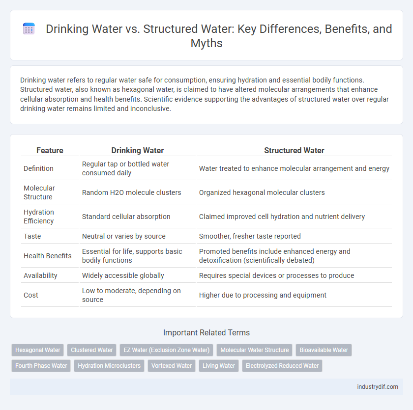 Drinking Water vs. Structured Water: Key Differences, Benefits, and Myths
