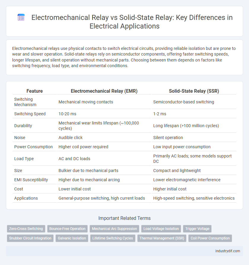 Electromechanical Relay vs Solid-State Relay: Key Differences in Electrical Applications