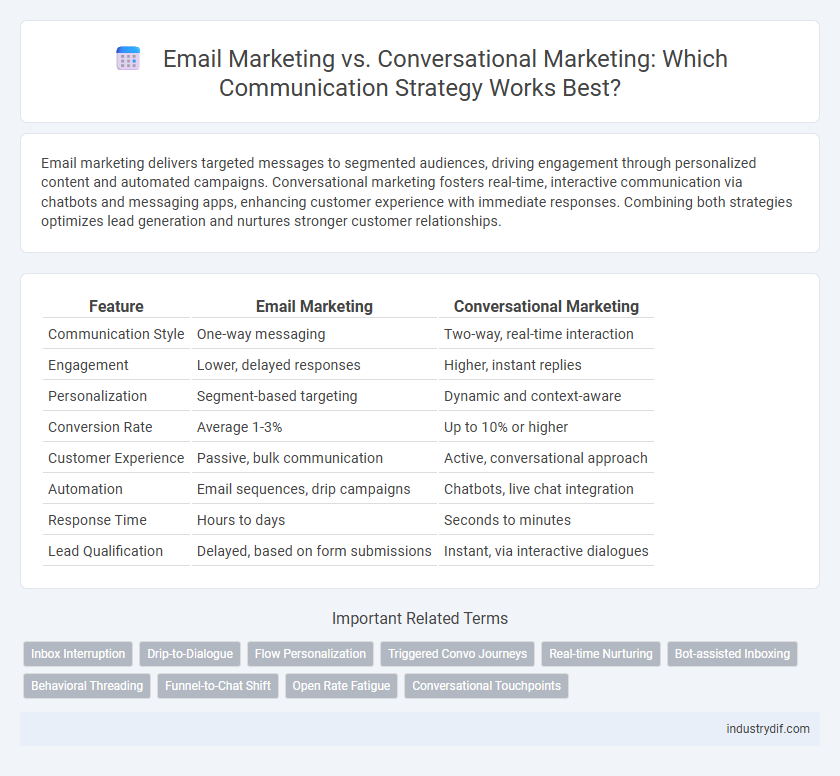 Email Marketing vs. Conversational Marketing: Which Communication Strategy Works Best?