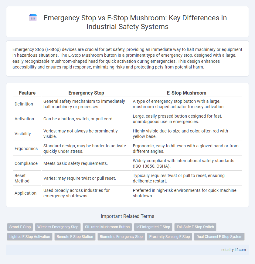Emergency Stop vs E-Stop Mushroom: Key Differences in Industrial Safety Systems