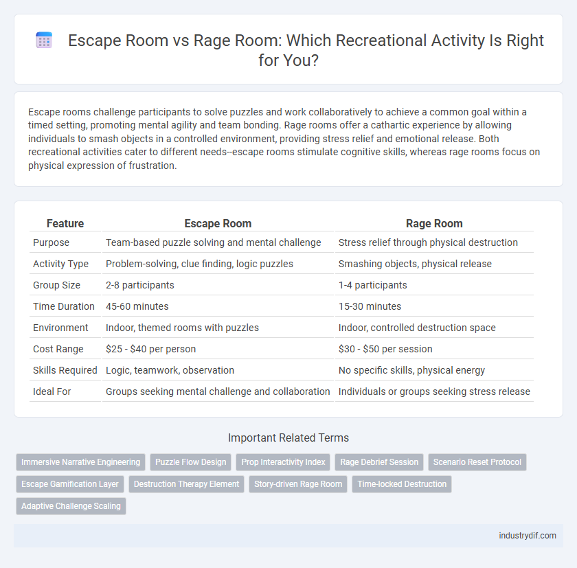 Escape Room vs Rage Room: Which Recreational Activity Is Right for You?