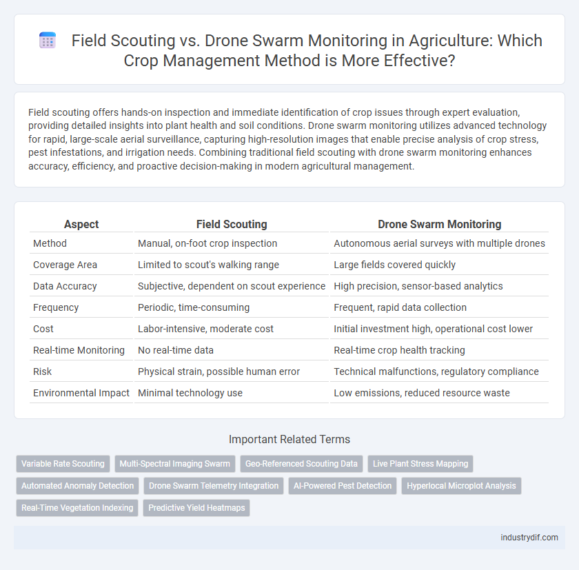 Field Scouting vs. Drone Swarm Monitoring in Agriculture: Which Crop Management Method is More Effective?