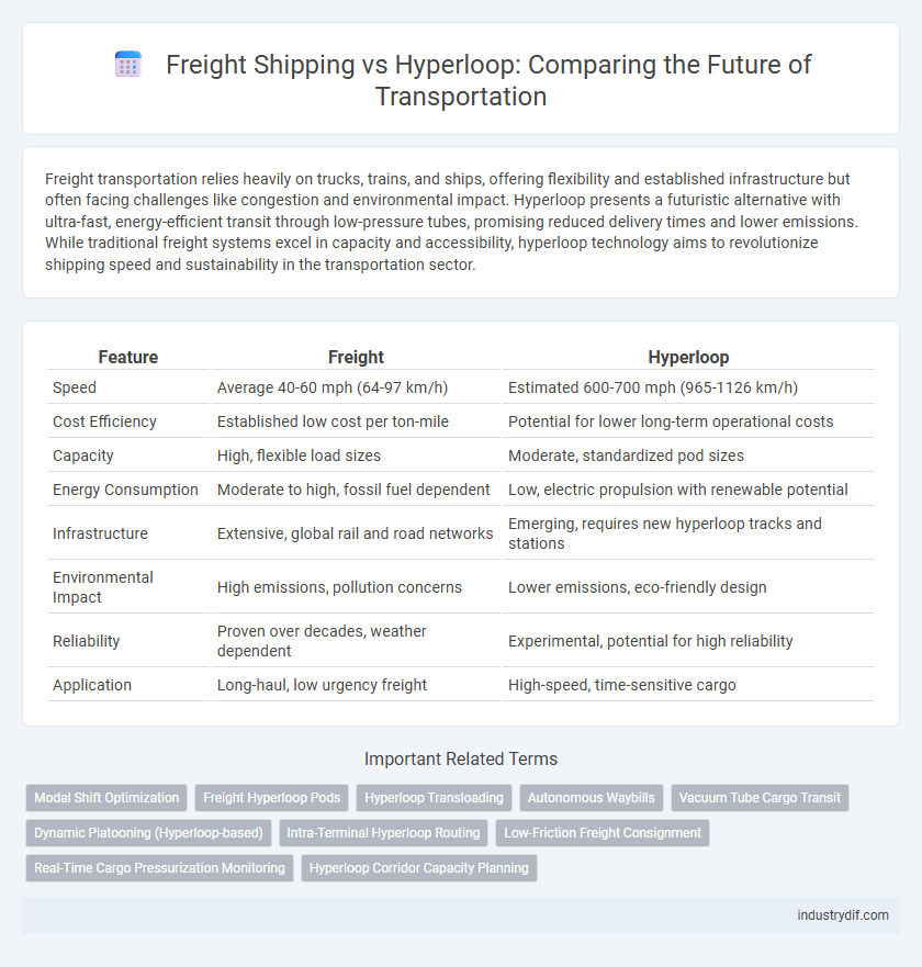 Freight Shipping vs Hyperloop: Comparing the Future of Transportation