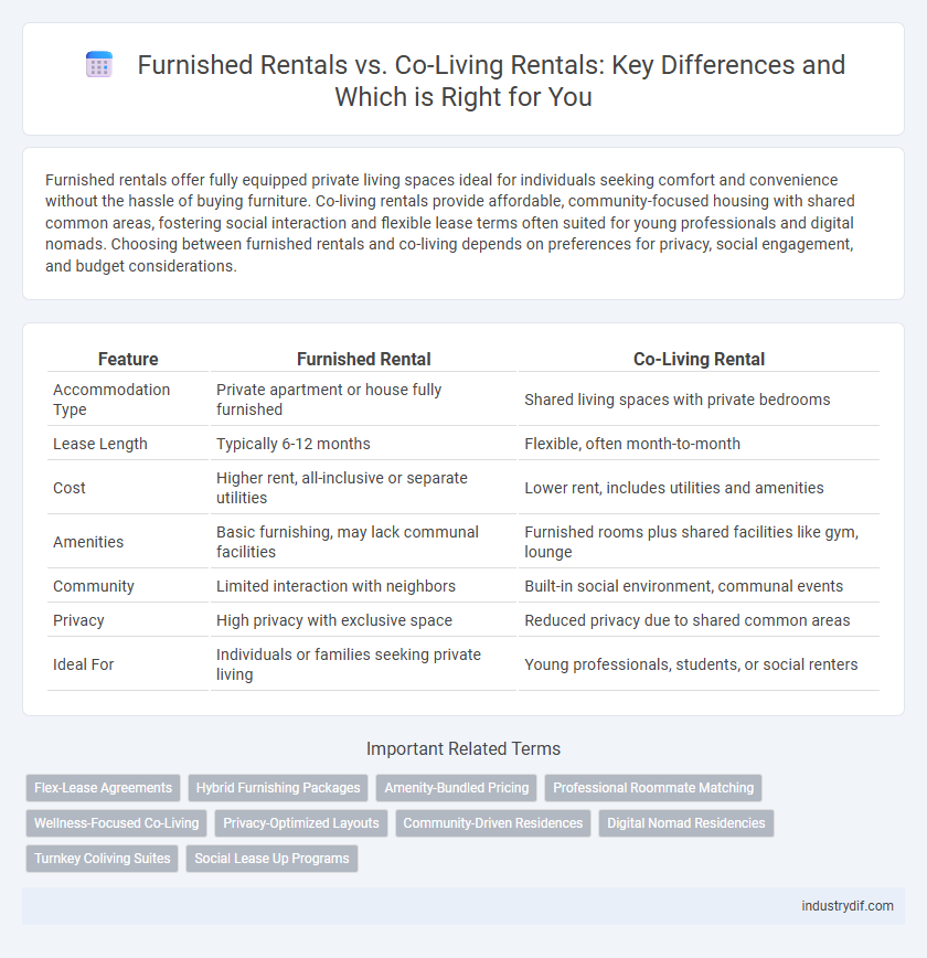Furnished Rentals vs. Co-Living Rentals: Key Differences and Which is Right for You
