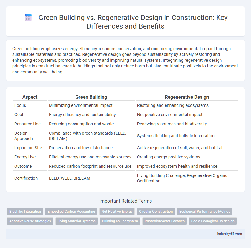 Green Building vs. Regenerative Design in Construction: Key Differences and Benefits