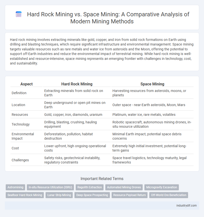 Hard Rock Mining vs. Space Mining: A Comparative Analysis of Modern Mining Methods