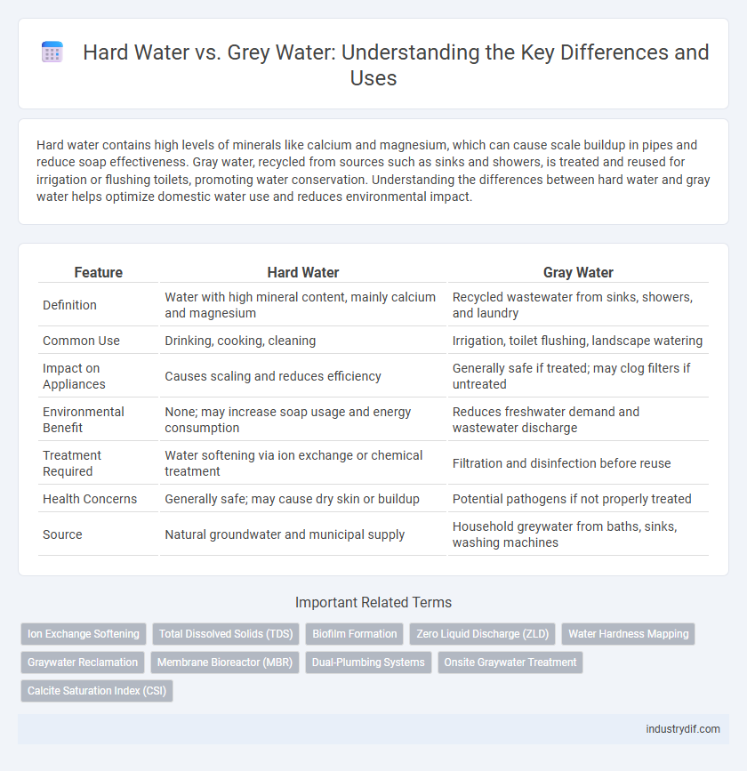 Hard Water vs. Grey Water: Understanding the Key Differences and Uses