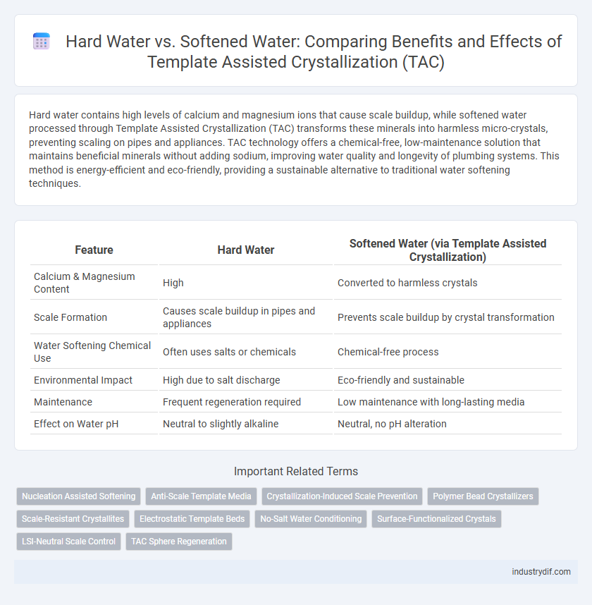 Hard Water vs. Softened Water: Comparing Benefits and Effects of Template Assisted Crystallization (TAC)