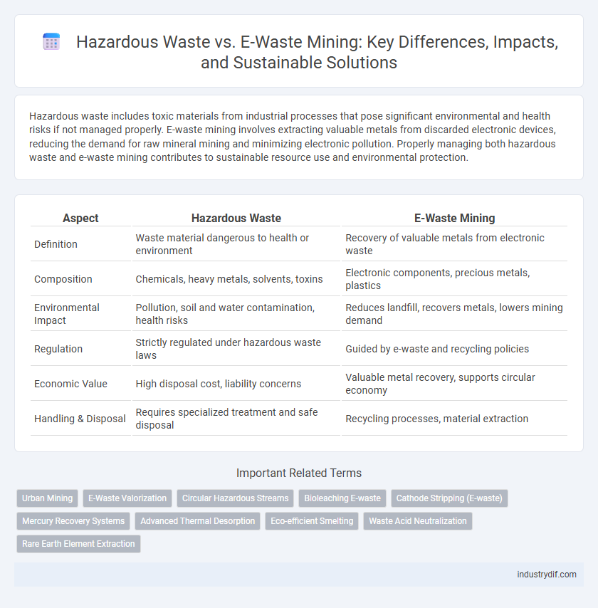 Hazardous Waste vs. E-Waste Mining: Key Differences, Impacts, and Sustainable Solutions