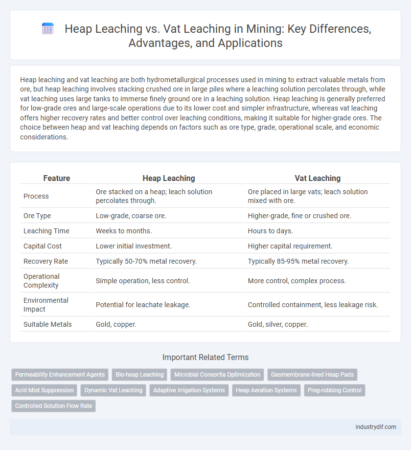 Heap Leaching vs. Vat Leaching in Mining: Key Differences, Advantages, and Applications
