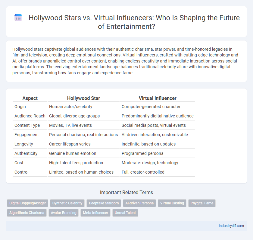 Hollywood Stars vs. Virtual Influencers: Who Is Shaping the Future of Entertainment?