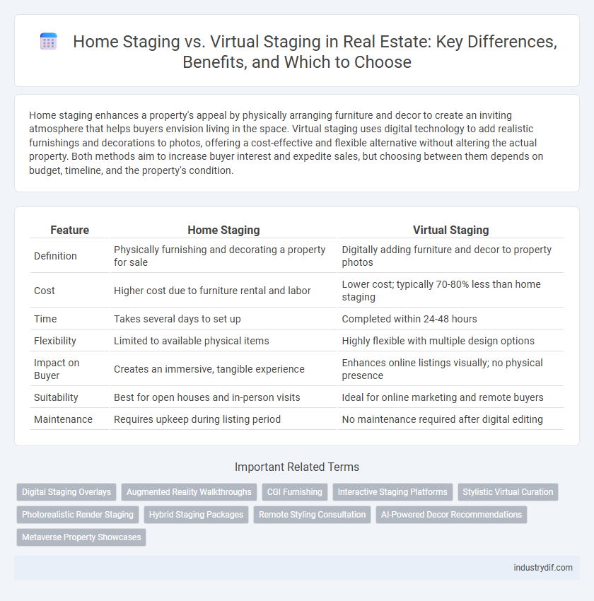 Home Staging vs. Virtual Staging in Real Estate: Key Differences, Benefits, and Which to Choose