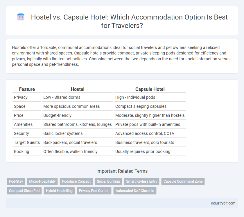 Hostel vs. Capsule Hotel: Which Accommodation Option Is Best for Travelers?