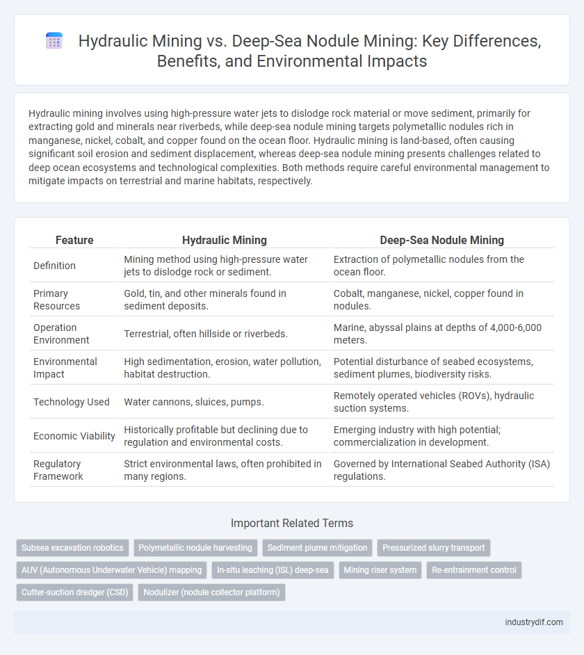 Hydraulic Mining vs. Deep-Sea Nodule Mining: Key Differences, Benefits, and Environmental Impacts