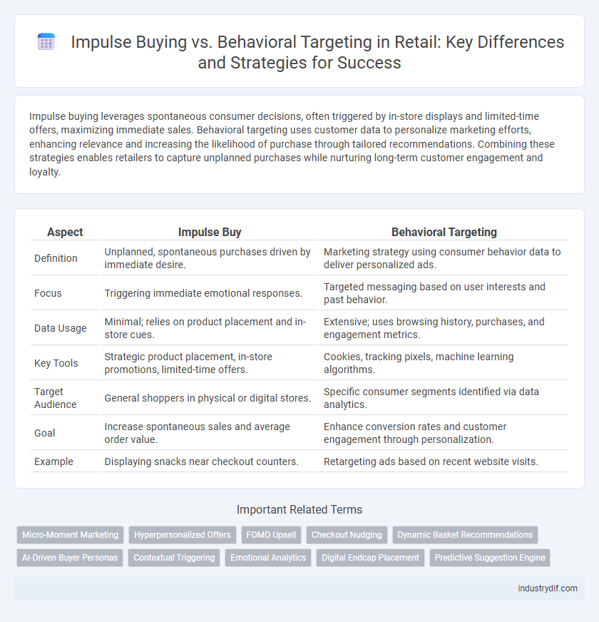 Impulse Buying vs. Behavioral Targeting in Retail: Key Differences and Strategies for Success