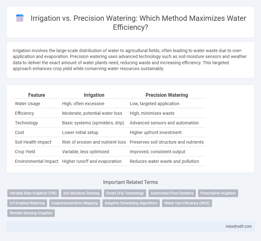 Irrigation vs. Precision Watering: Which Method Maximizes Water Efficiency?