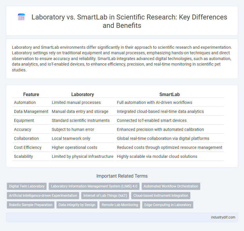 Laboratory vs. SmartLab in Scientific Research: Key Differences and Benefits