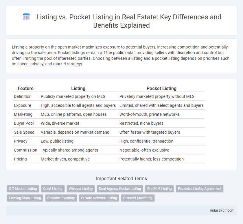 Listing vs. Pocket Listing in Real Estate: Key Differences and Benefits Explained