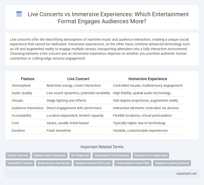 Live Concerts vs Immersive Experiences: Which Entertainment Format Engages Audiences More?