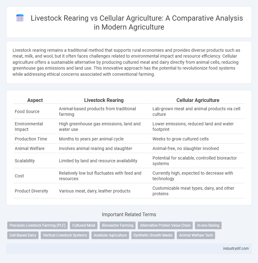 Livestock Rearing vs Cellular Agriculture: A Comparative Analysis in Modern Agriculture