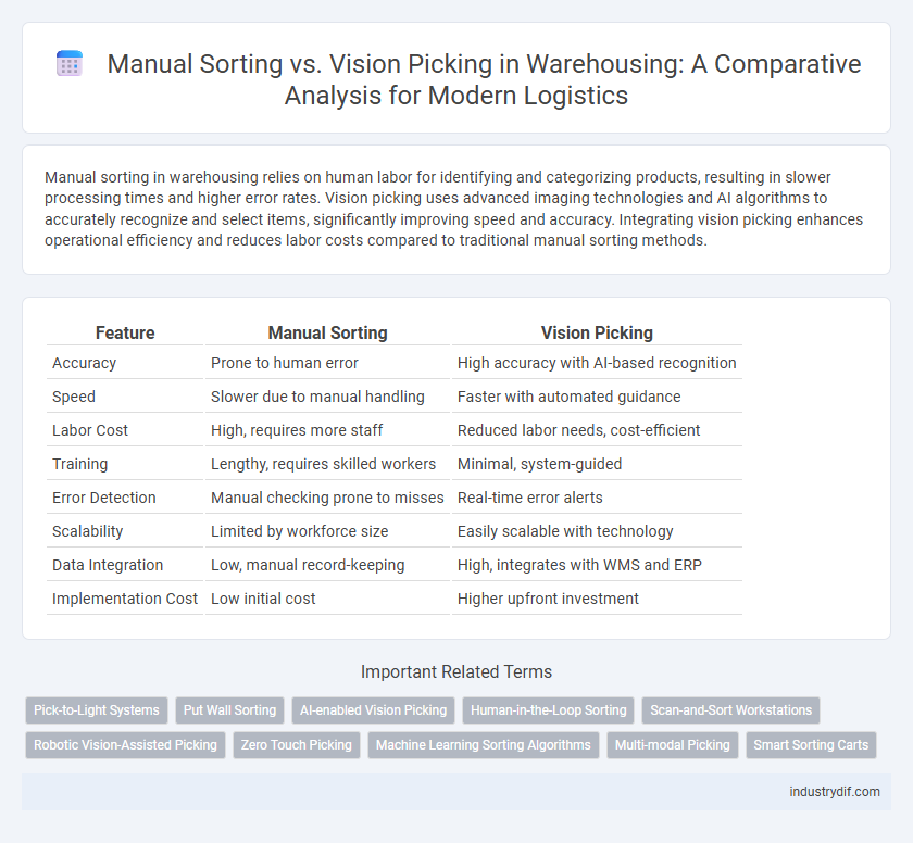 Manual Sorting vs. Vision Picking in Warehousing: A Comparative Analysis for Modern Logistics