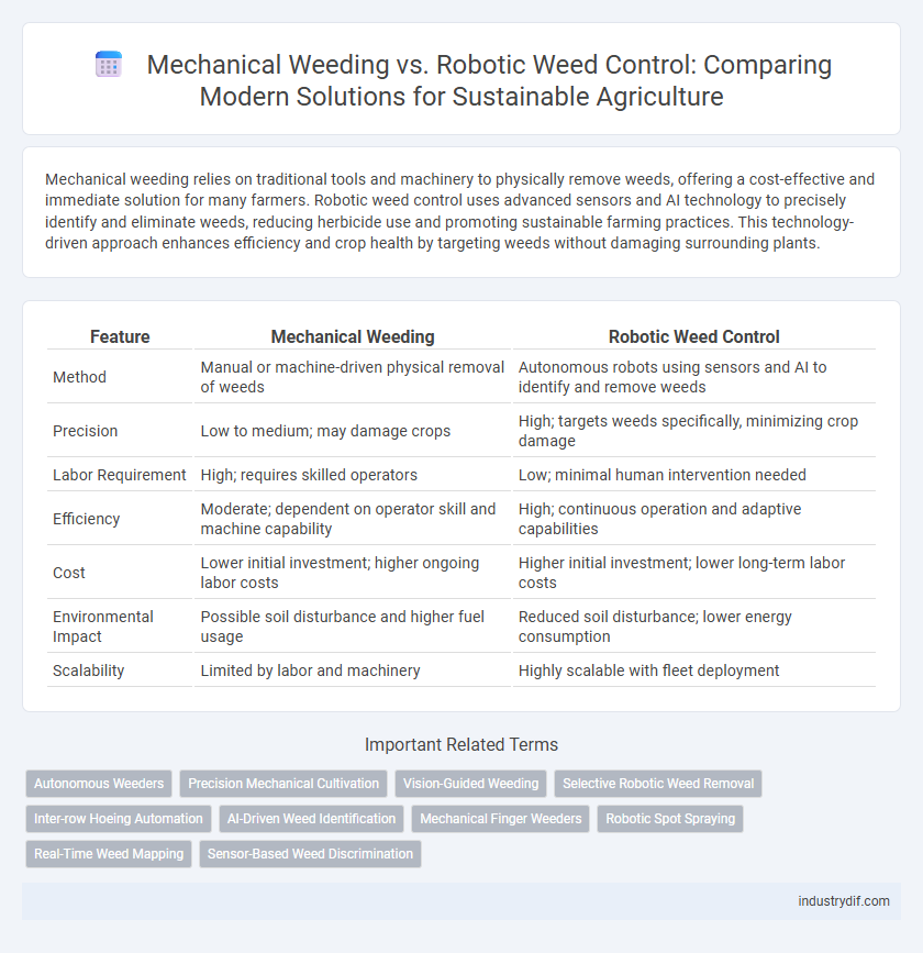 Mechanical Weeding vs. Robotic Weed Control: Comparing Modern Solutions for Sustainable Agriculture