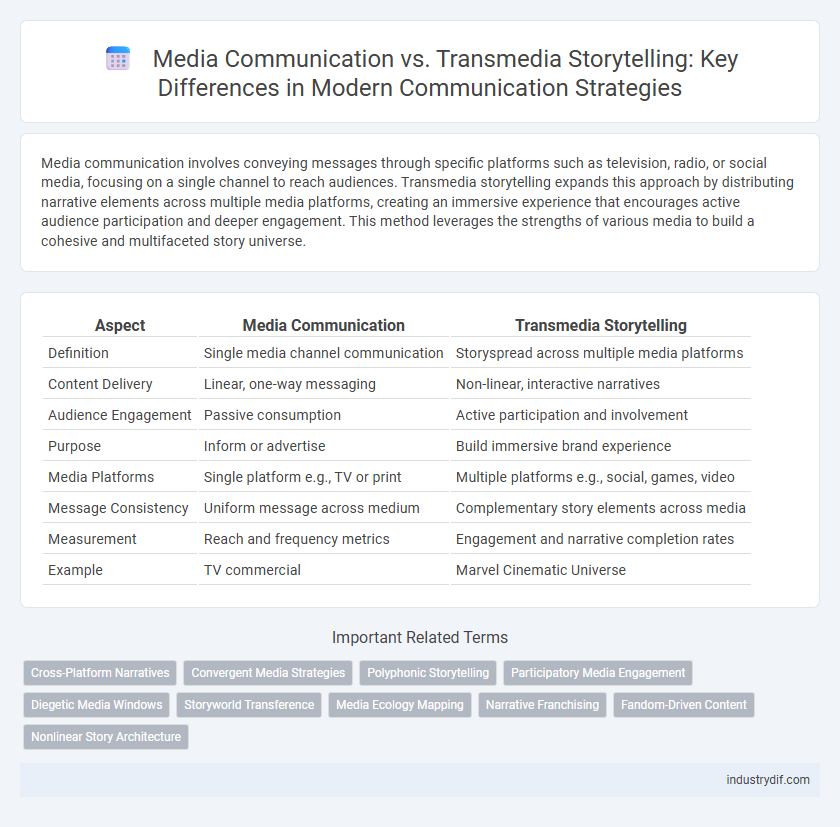 Media Communication vs. Transmedia Storytelling: Key Differences in Modern Communication Strategies