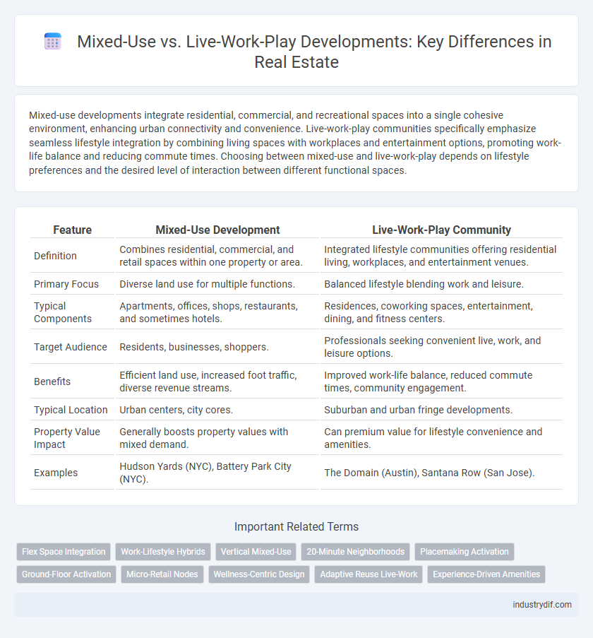 Mixed-Use vs. Live-Work-Play Developments: Key Differences in Real Estate