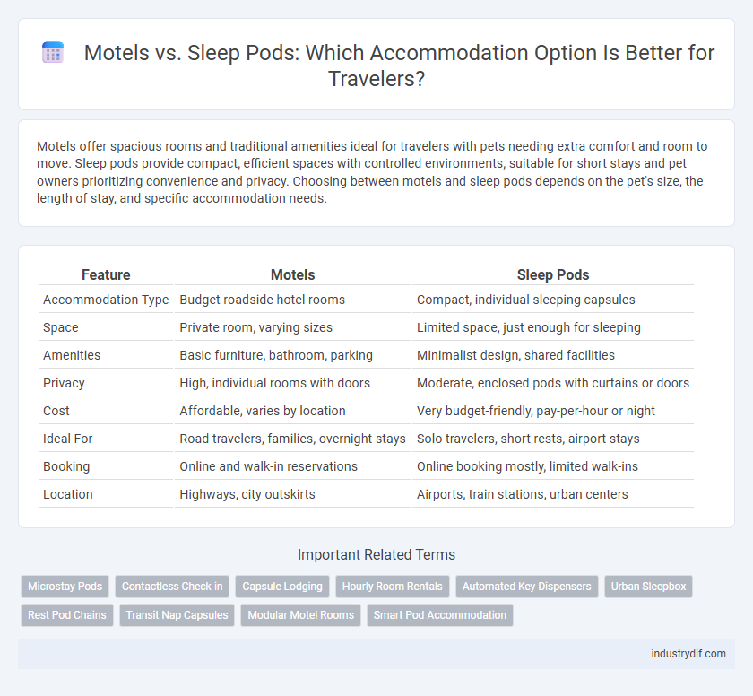Motels vs. Sleep Pods: Which Accommodation Option Is Better for Travelers?