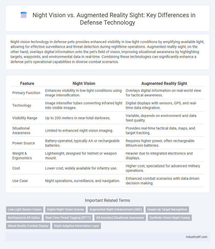 Night Vision vs. Augmented Reality Sight: Key Differences in Defense Technology