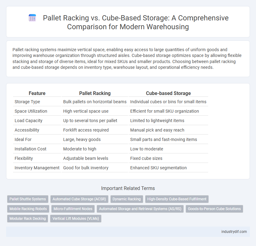 Pallet Racking vs. Cube-Based Storage: A Comprehensive Comparison for Modern Warehousing