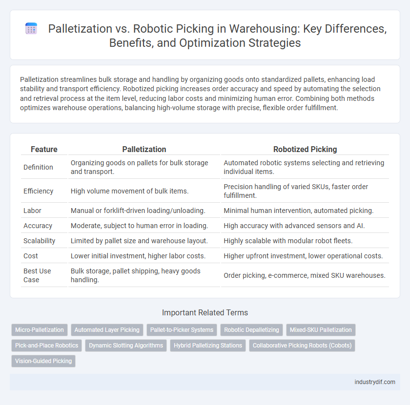 Palletization vs. Robotic Picking in Warehousing: Key Differences, Benefits, and Optimization Strategies