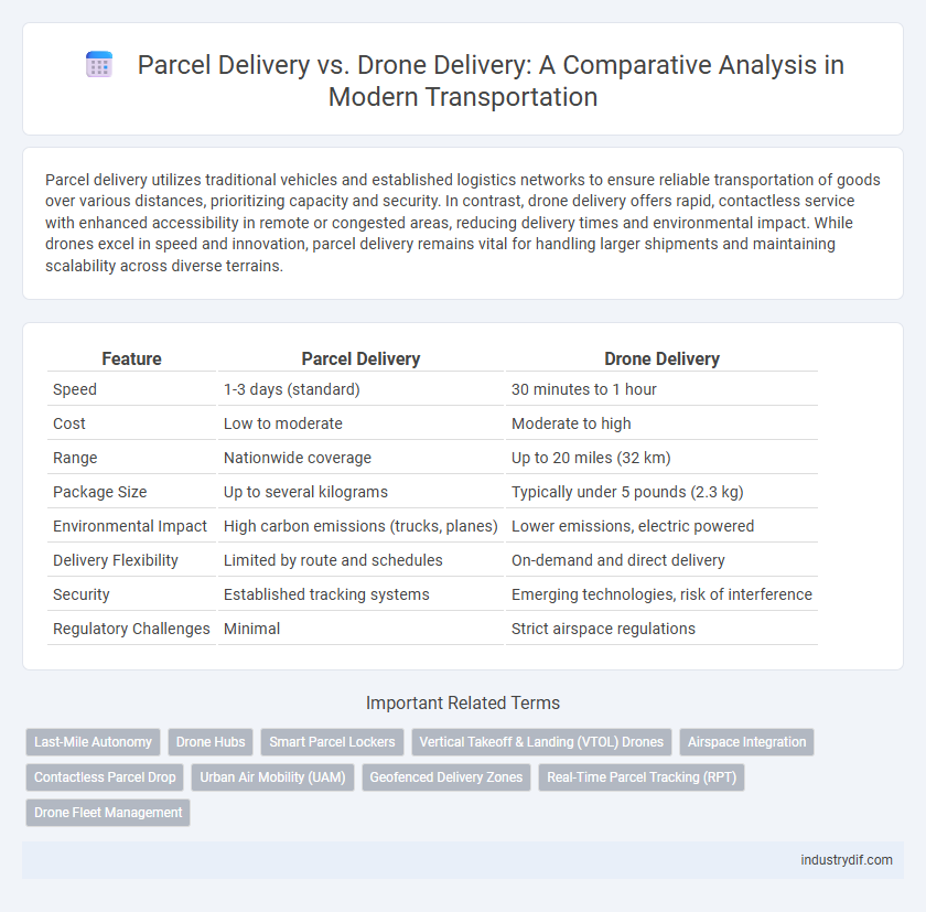 Parcel Delivery vs. Drone Delivery: A Comparative Analysis in Modern Transportation