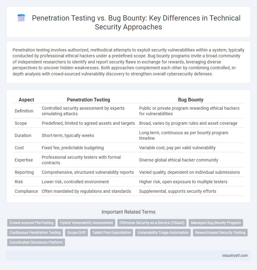 Penetration Testing vs. Bug Bounty: Key Differences in Technical Security Approaches